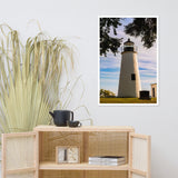Turkey Point Lighthouse in the Trees Landscape Framed Photo Paper Wall Art Prints