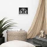 Industrial Wall Hangings: Fort Clinch Bunker Room Black and White 2 Architecture Photo Framed Wall Art Print