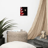 Moon Over Pagoda 1 Urban Photo Framed Wall Art Print