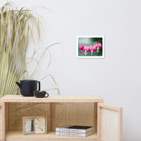 Be Still My Bleeding Heart Floral Nature Photo Framed Wall Art Print