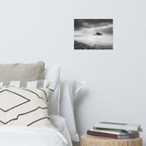 Abandoned West Pier Coastal Seascape Black and White Landscape Photo Loose Wall Art Prints