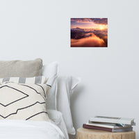 Heaven On Earth Mountains in Clouds at Sunrise Landscape Photo Loose Wall Art Prints