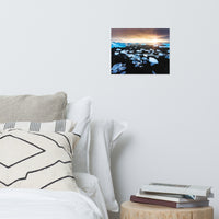 Fire and Ice Coastal Sunrise - Sunset Landscape Photo Loose Wall Art Prints