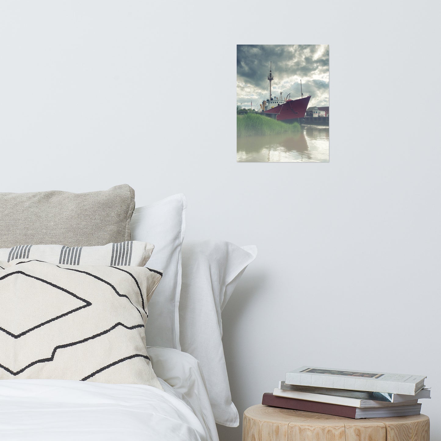 Foggy River Coastal Landscape Photo Loose Wall Art Print