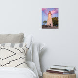 Marblehead Lighthouse at Sunset Landscape Photo Loose Wall Art Print