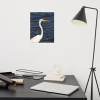 Great White Egret Loose Wall Art Print