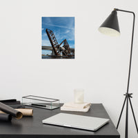 Train Drawbridge Jacksonville 3 Color Urban Landscape Loose Wall Art Print