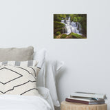 Cascading Water at Mun Daeng Waterfall Landscape Photo Loose Wall Art Prints