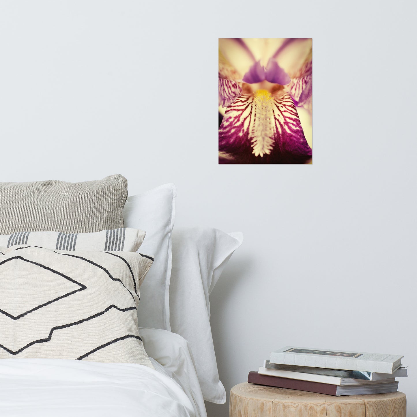 Floral Photography Prints: Antiqued Iris - Botanical / Floral / Flora / Flowers / Nature Photograph Loose / Unframed / Frameless / Frameable Wall Art Print - Artwork