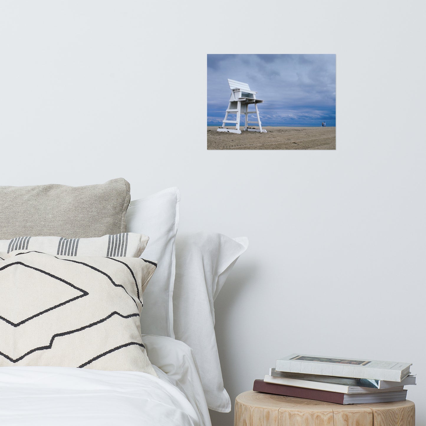 Bed Wall Hanging: Stormy Skies - Beach / Coastal / Seascape Nature / Landscape Photograph Loose / Unframed Wall Art Print - Artwork
