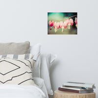 Be Still My Bleeding Heart Colorized Floral Nature Photo Loose Unframed Wall Art Prints