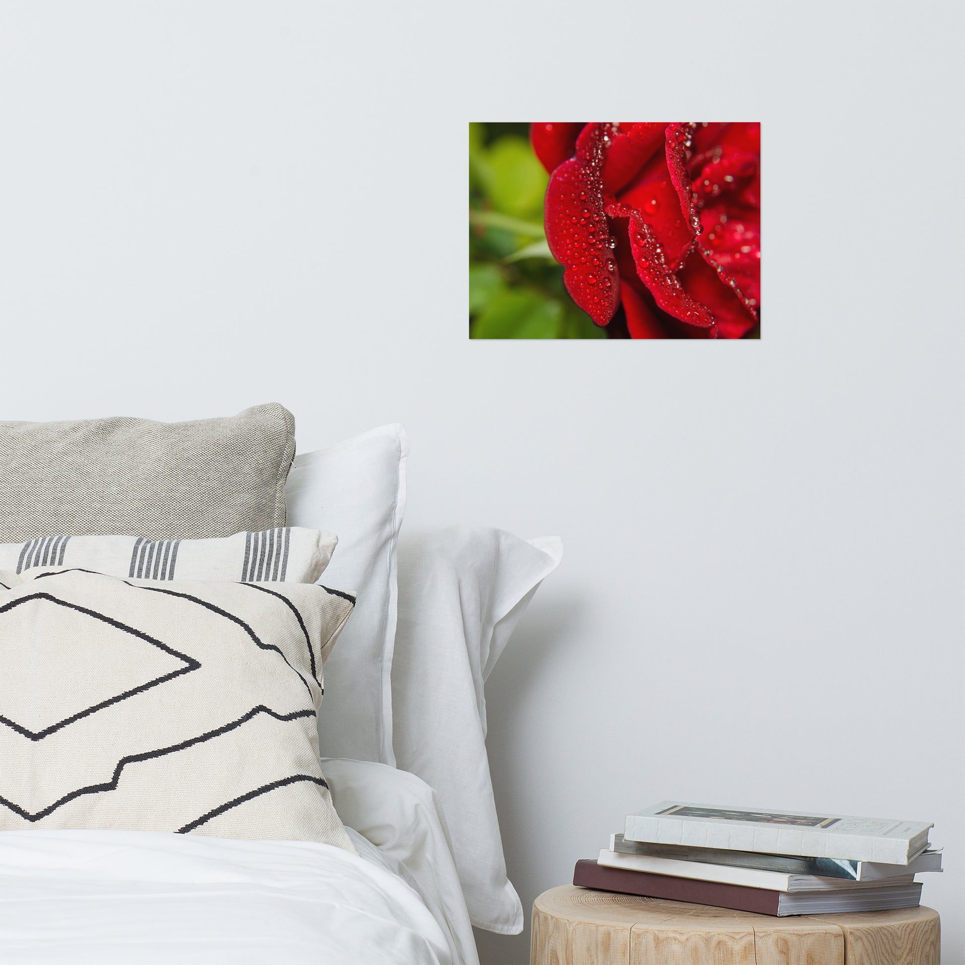 rose wall picture: Bold and Beautiful - Floral / Flora / Flowers / Nature Photograph - Loose / Frameable / Unframed / Frameless Wall Art - Artwork