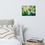 Indian Hawthorn Shrub in Bloom Colorized Floral Nature Photo Loose Unframed Wall Art Prints