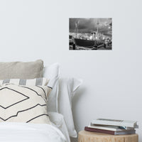 Overfalls Lightship Black and White Landscape Photo Loose Wall Art Prints