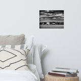Barn in Field Black and White Landscape Photo Loose Wall Art Prints