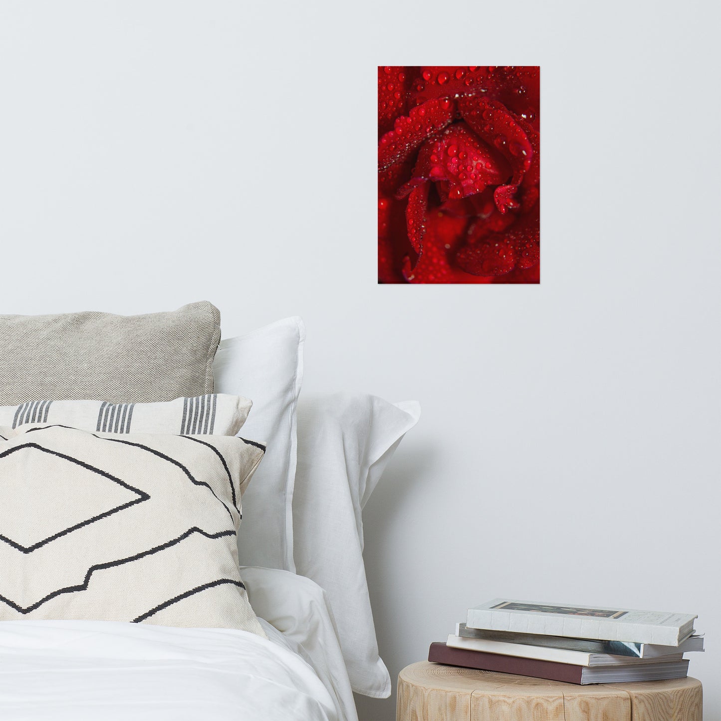 Royal Red Rose Floral Nature Photo Loose Unframed Wall Art Prints