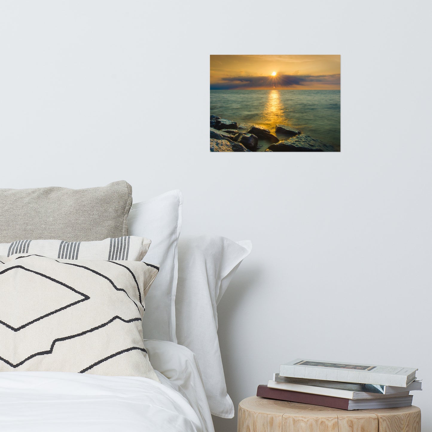 Sun Ray on the Water Landscape Photo Loose Wall Art Prints