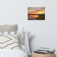 Sunset Over Woodland Marsh Landscape Photo Loose Wall Art Prints