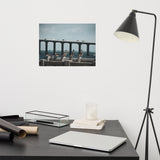 Skyway Bridge & Bob's Pelican Friends Loose Wall Art Print