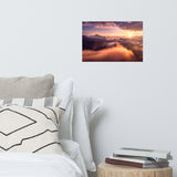 Heaven On Earth Mountains in Clouds at Sunrise Landscape Photo Loose Wall Art Prints