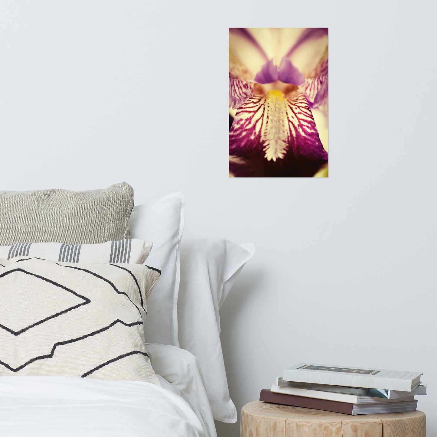 Floral Photography Wall Art: Antiqued Iris - Botanical / Floral / Flora / Flowers / Nature Photograph Loose / Unframed / Frameless / Frameable Wall Art Print - Artwork