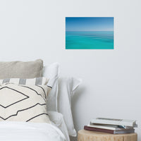 Colors of The Tropical Sea Abstract Coastal Landscape Photo Paper Poster