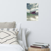 Foggy River Coastal Landscape Photo Loose Wall Art Print