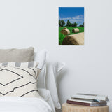 Hay Whatcha Doin' in the Field Landscape Photo Loose Wall Art Print