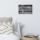 Barn in Field Black and White Landscape Photo Loose Wall Art Prints