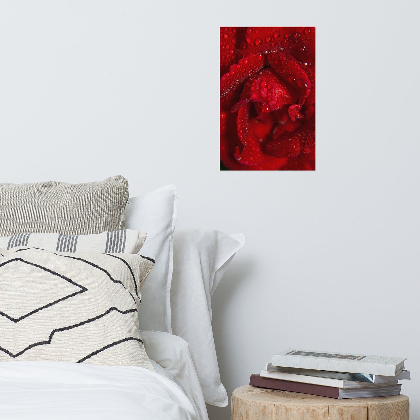 Royal Red Rose Floral Nature Photo Loose Unframed Wall Art Prints