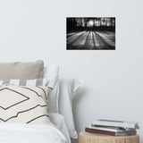 Winter Shadows Black and White Landscape Photo Loose Wall Art Prints
