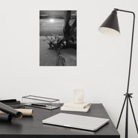 Dried Tree Roots and Sunrise 2 Black and White Landscape Photo Loose (Unframed) Wall Art Print