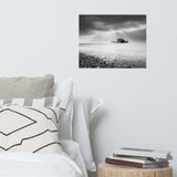 Abandoned West Pier Coastal Seascape Black and White Landscape Photo Loose Wall Art Prints