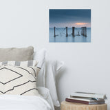 Cloudy Sunrise at Port Mahon Lighthouse Landscape Photo Loose Wall Art Prints