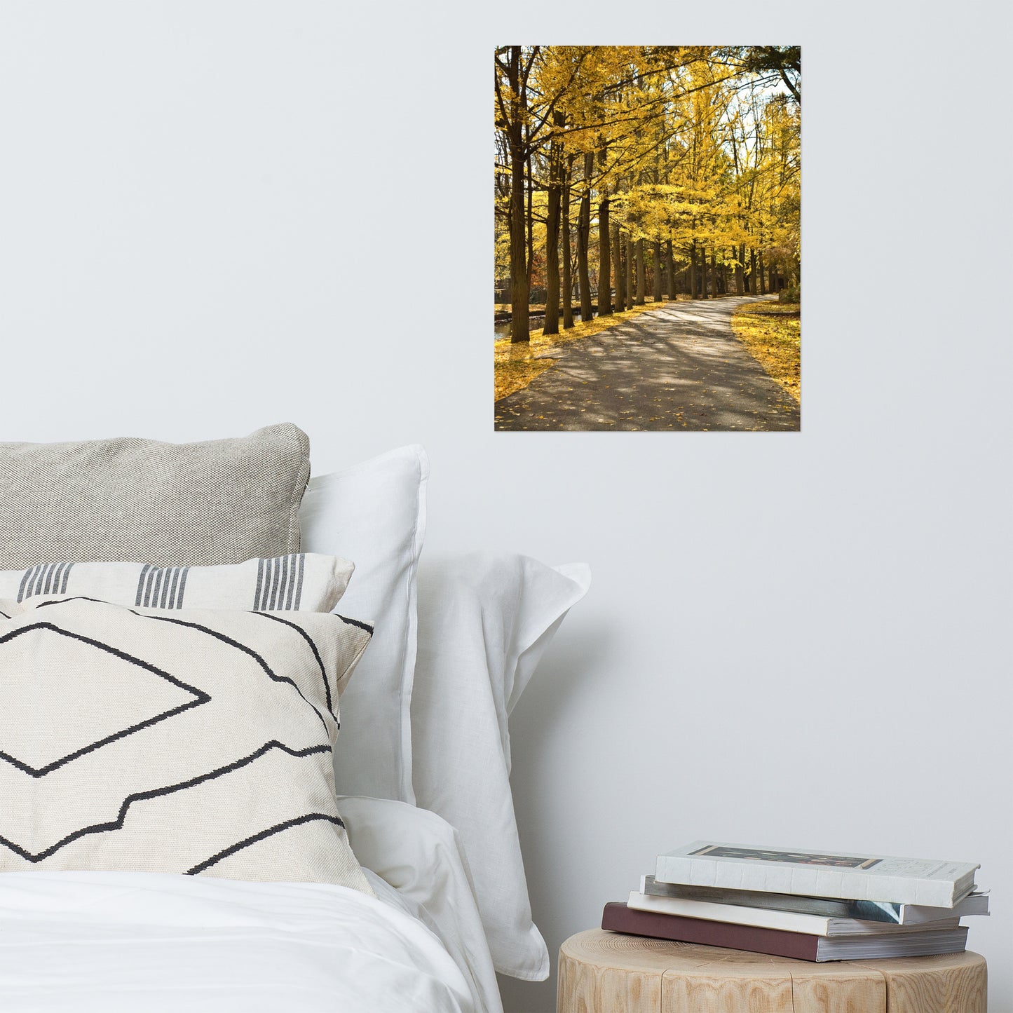 Fall Path Landscape Photo Loose Wall Art Print