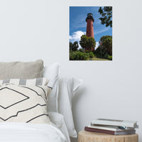 Jupiter Lighthouse 2 Color Landscape Photo Loose Wall Art Print