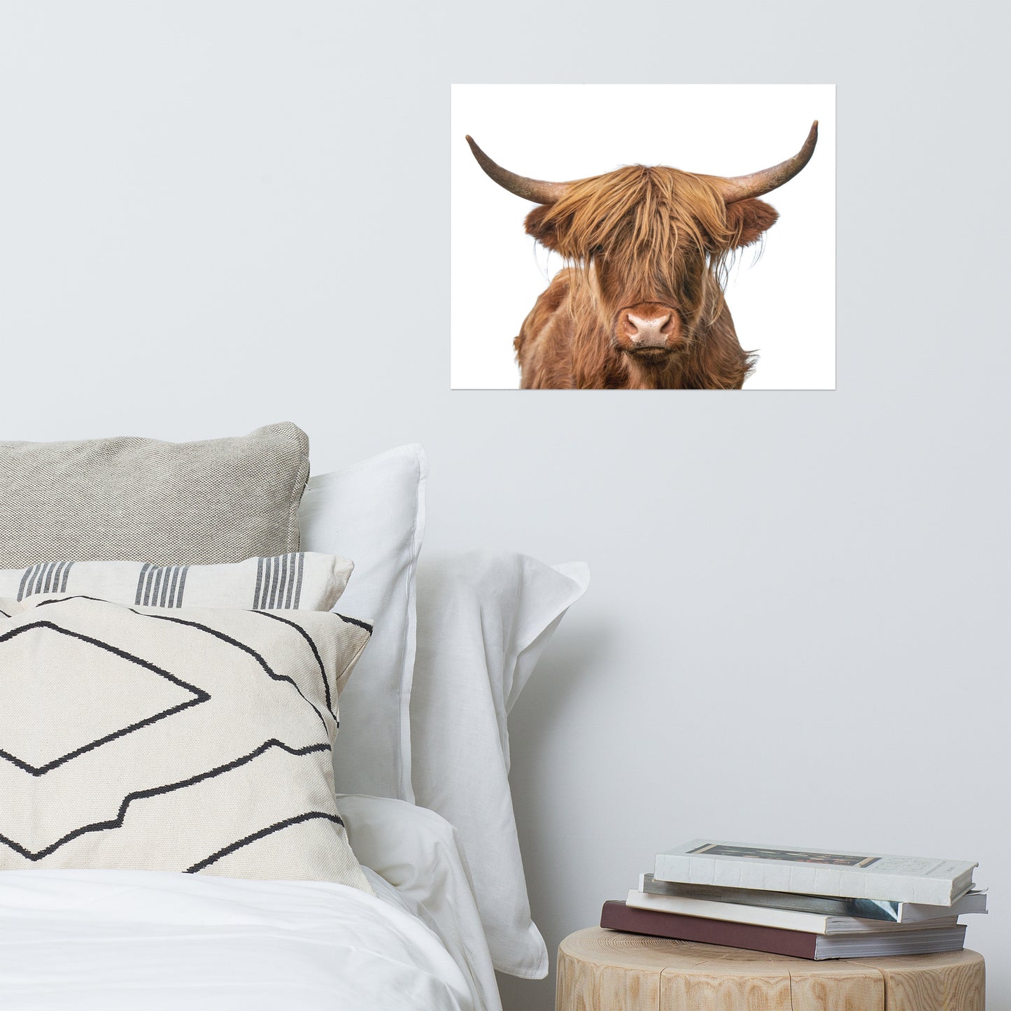 Golden Highland Cow Wildlife / Animal Photograph Loose Wall Art Prints