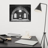 Fort Clinch Bunker Room Black and White 2 Architecture Photo Loose Wall Art Print