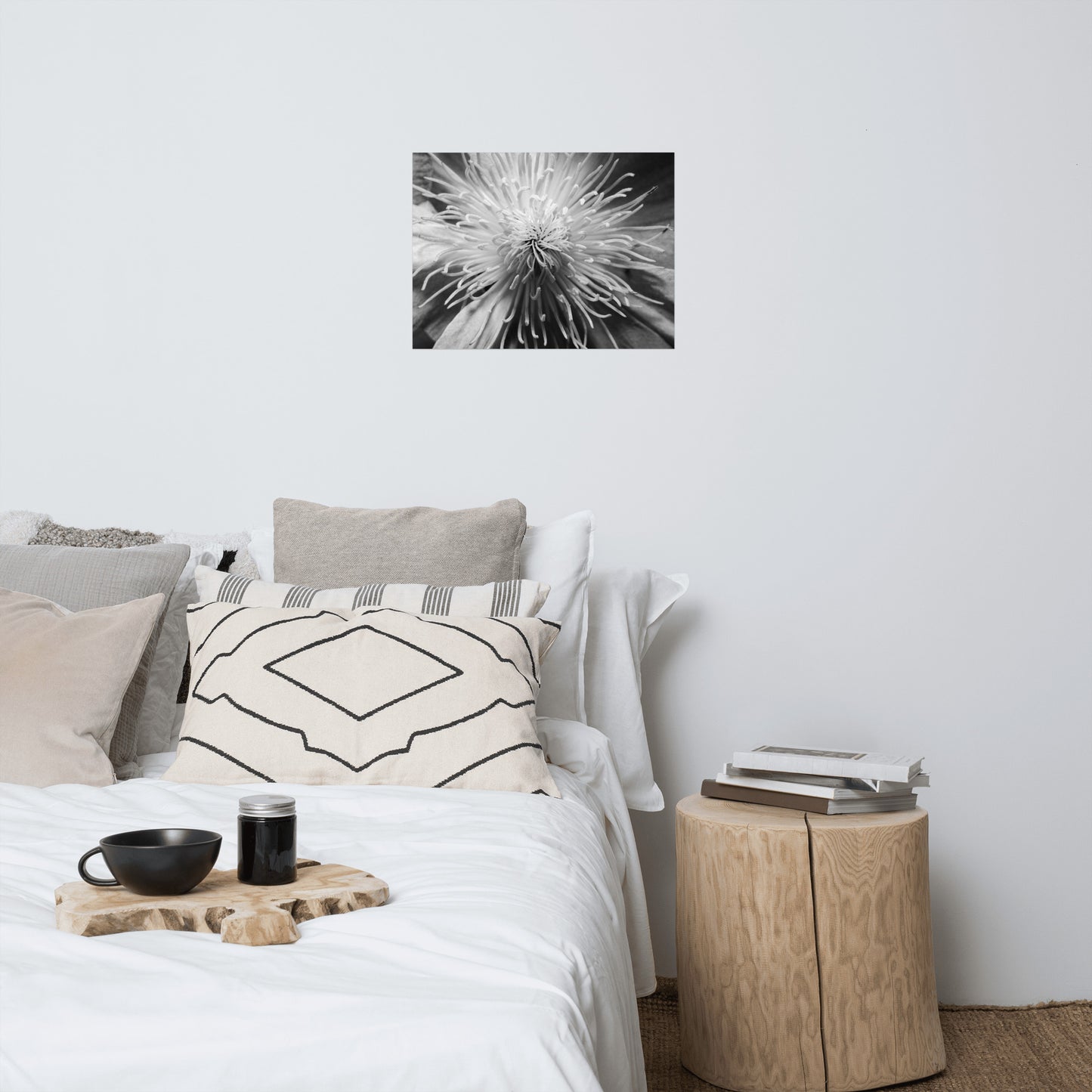 Center of Clematis Floral Nature Photo Loose Unframed Wall Art Prints
