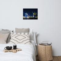 Shining Cranes At Night Urban Landscape Loose Unframed Wall Art Prints