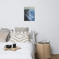 Splashing on the Jetty Landscape Photo Loose Wall Art Print