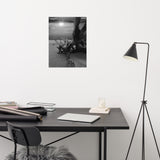 Dried Tree Roots and Sunrise 2 Black and White Landscape Photo Loose (Unframed) Wall Art Print