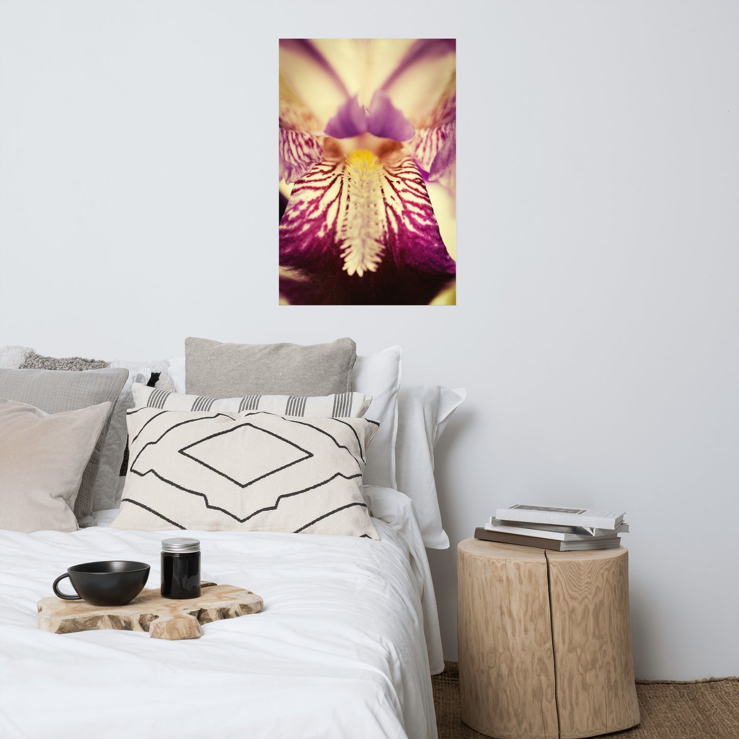 Floral Pictures For Wall: Antiqued Iris - Botanical / Floral / Flora / Flowers / Nature Photograph Loose / Unframed / Frameless / Frameable Wall Art Print - Artwork