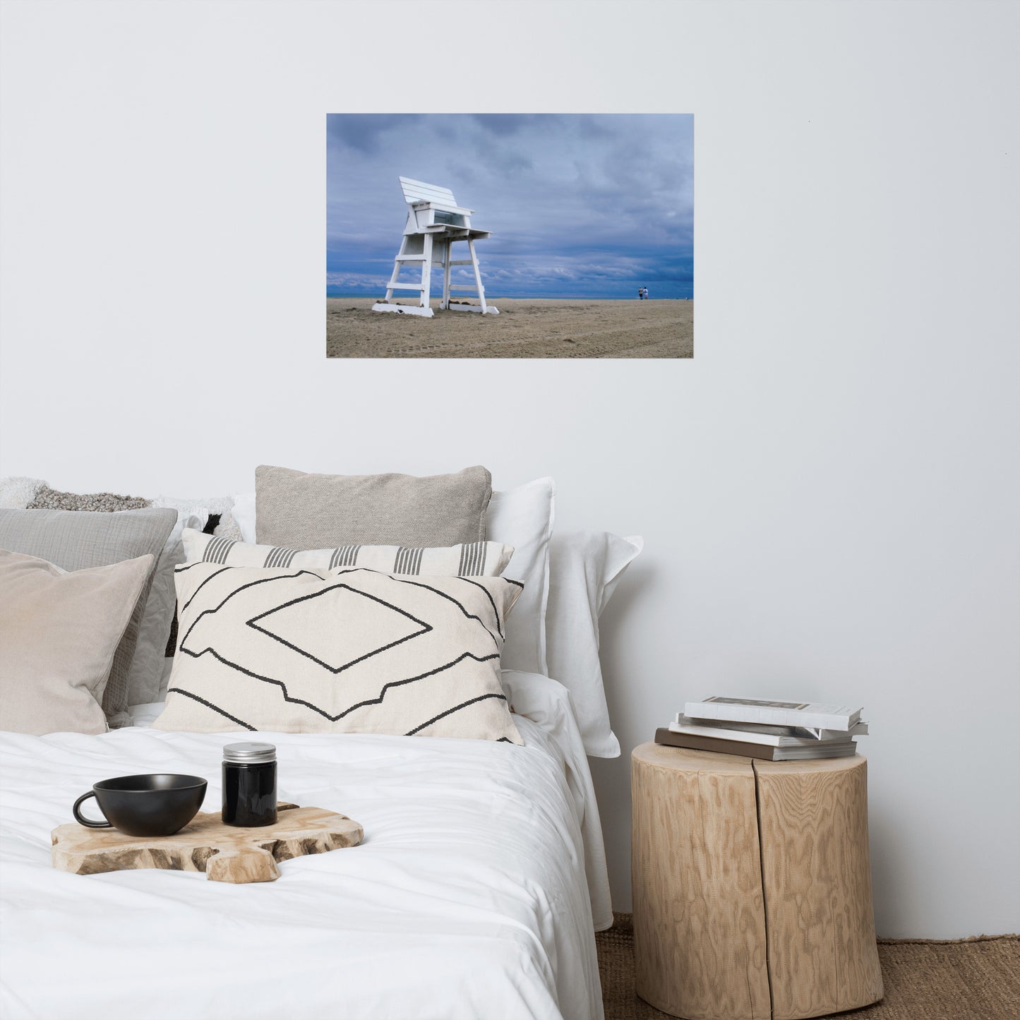 Bedroom Above Bed Wall Decor: Stormy Skies - Beach / Coastal / Seascape Nature / Landscape Photograph Loose / Unframed Wall Art Print - Artwork