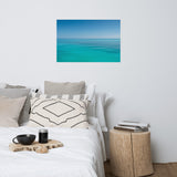 Colors of The Tropical Sea Abstract Coastal Landscape Photo Paper Poster