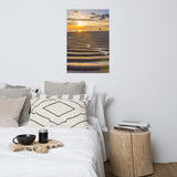 Sandbars and Sunset Landscape Photo Loose Wall Art Print