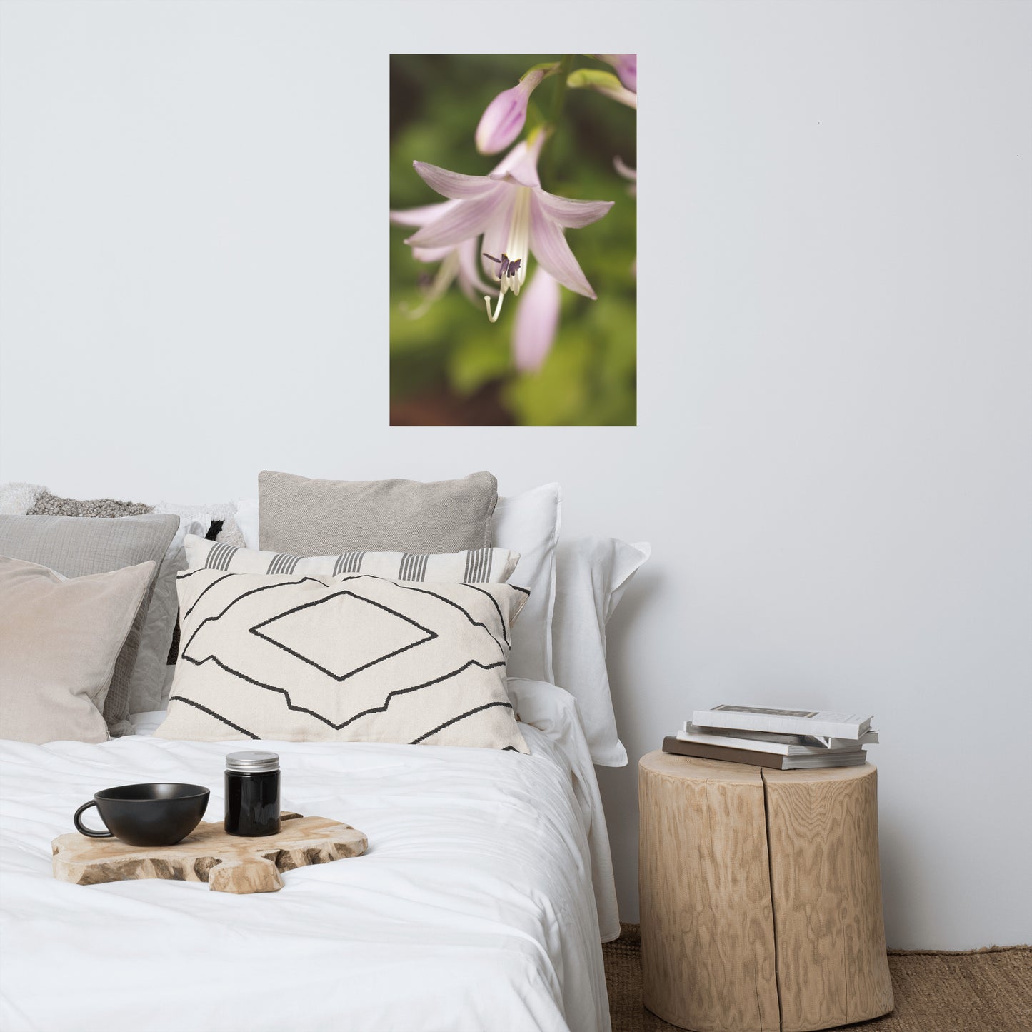 Softened Hosta Bloom Floral Nature Photo Loose Unframed Wall Art Prints