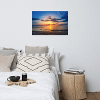 Sunset at Breakwater Lighthouse Landscape Photo Loose Wall Art Prints