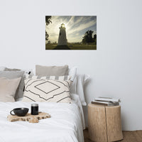 Turkey Point Lighthouse with Sun Flare Horizontal Loose Wall Art Prints