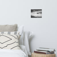 Abandoned West Pier Coastal Seascape Black and White Landscape Photo Loose Wall Art Prints